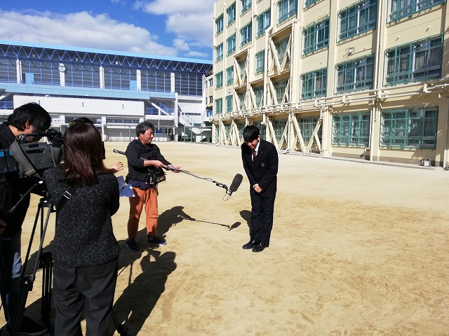 テレビ取材を受けました 大阪電気通信大学高等学校